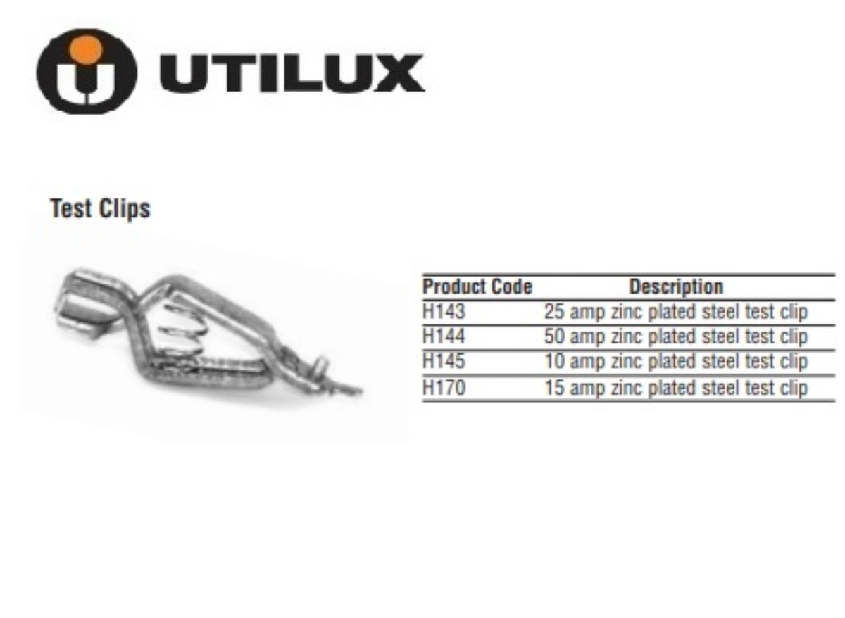 TEST CLIP 50A ZINC PLATED STEEL EACH