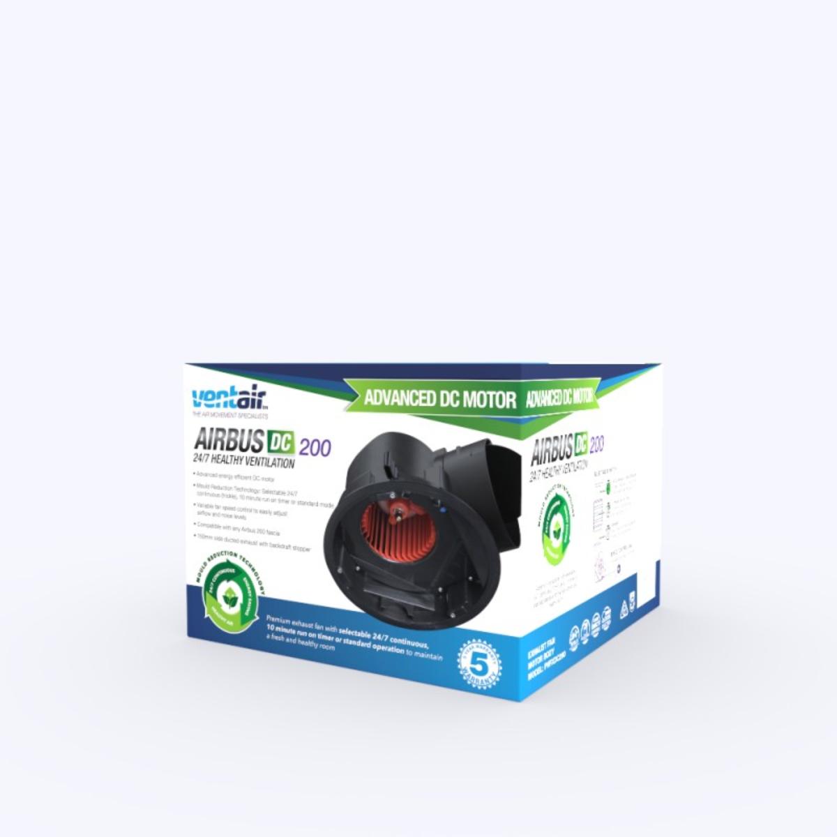 AIRBUS DC 200 ROUND EXHAUST FAN MOTOR