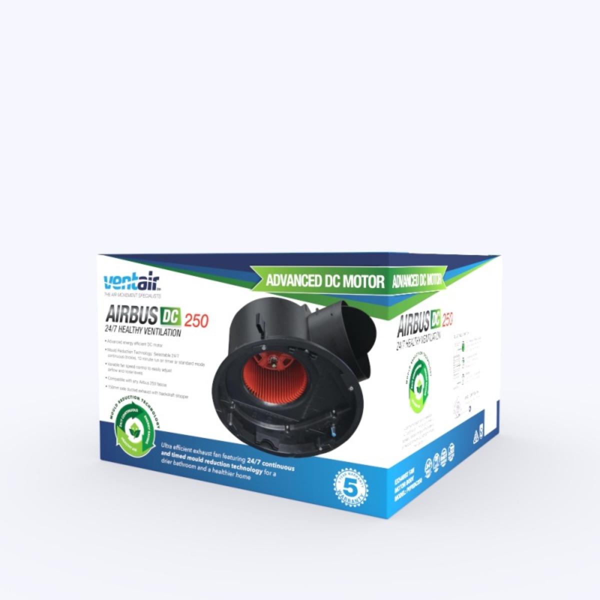 AIRBUS DC 250 ROUND EXHAUST FAN MOTOR