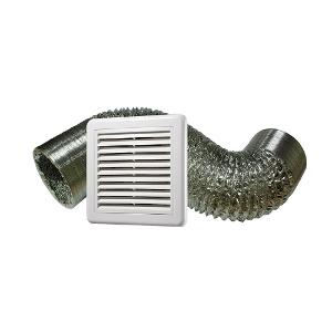 DUCTING KIT 6M 150MM ALUM DUCT+EXT GRILL