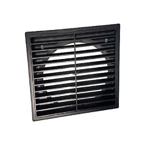 FIXED LOUVRE GRILLE SQUARE 100MM BLACK FIXED LOUVRE GRILLE SQUARE 100MM BLACK