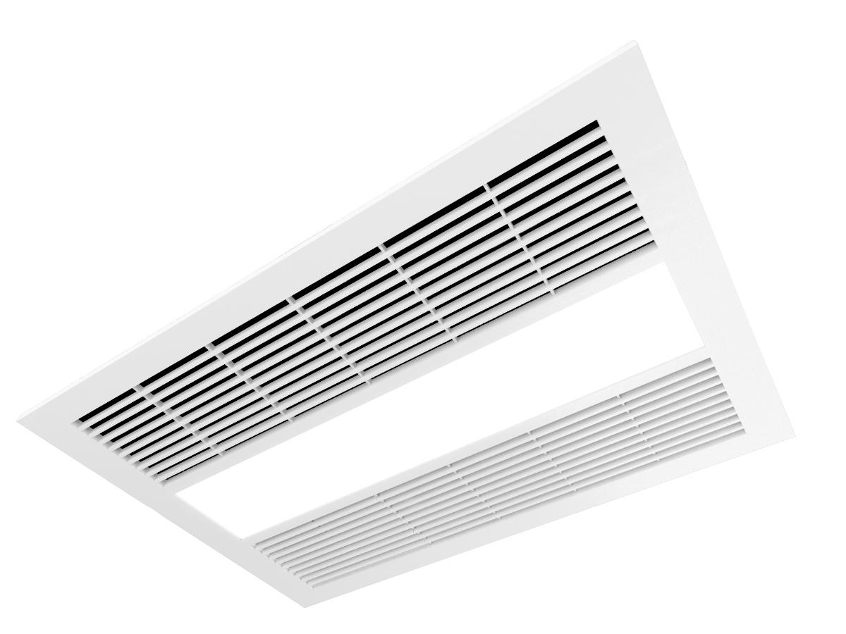 BATHROOM FAN LGT HEATER SAHARA 4IN1 WHT