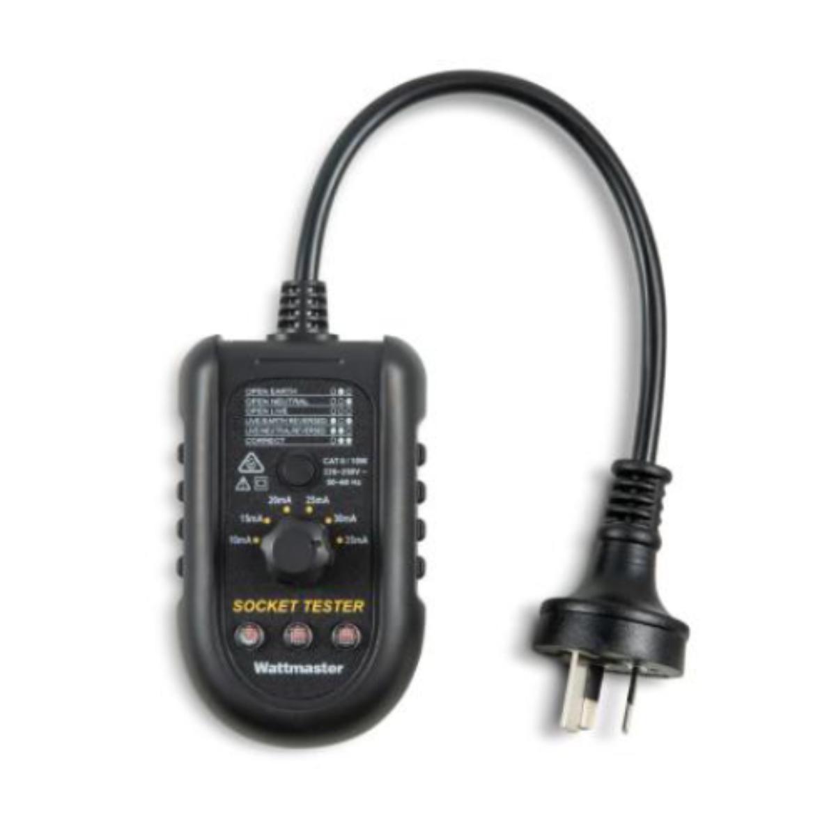 SOCKET OUTLET TESTER WITH RCD TRIP TEST