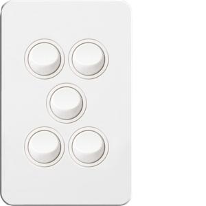 SILHOUETTE SWITCH 16A 2WAY 5G VERT WHITE