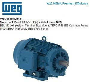MOTOR FOOT 20HP 2P 160M B3L(E ) W22 NEMA MOTOR FOOT 20HP 2P 160M B3L(E ) W22 NEMA