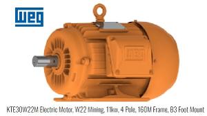 MOTOR 11KW 1468RPM W22 160M IP66 B3R E