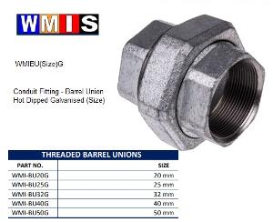 UNION BARREL 32MM GALVANISED