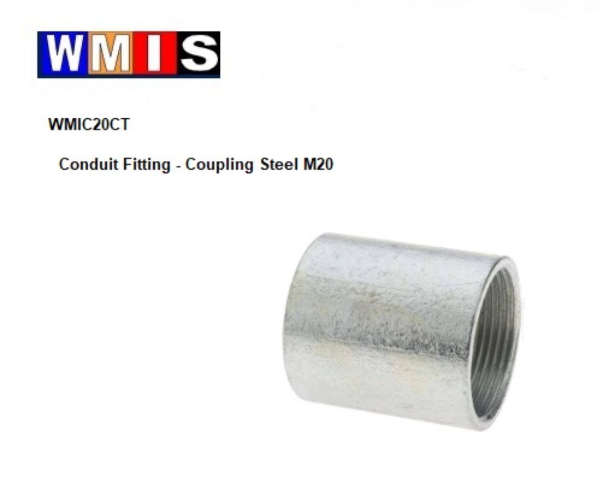 20MM COUPLING - PLAIN STEEL