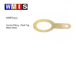 EARTH TAG 20MM BRASS