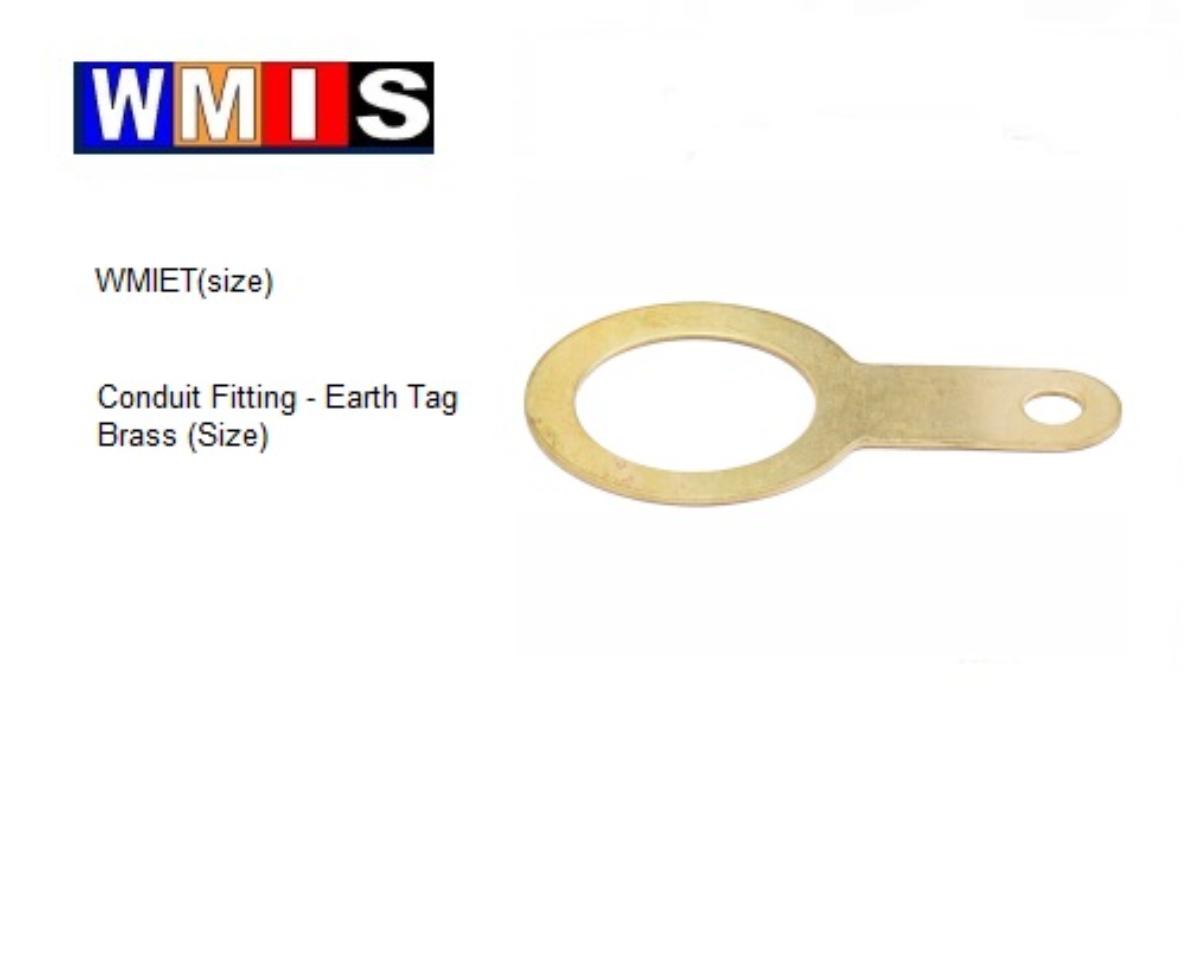 EARTH TAG 32MM BRASS