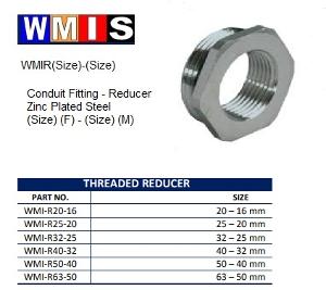 REDUCER ZINC PLATED 20 MALE-16MM FEMALE