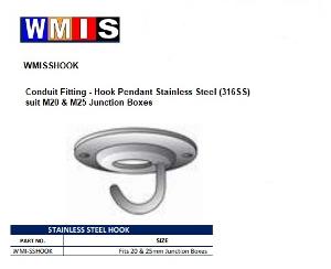 SLS S/S PENDANT HOOK SUITS 20MM 25MM J-B