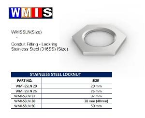 HEX LOCKNUT STAINLESS STEEL 38MM(40MM)