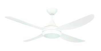 C/FAN VECTOR 52IN 1320MM 4BL ABS AC WHT