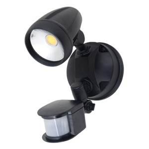 LED SENSOR LGT MURO-PRO SGL 15W CCT BLK