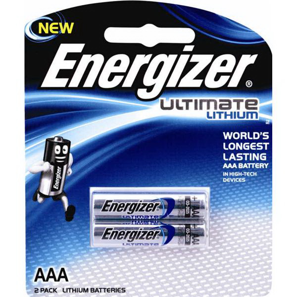 1.5V LITHIUM BATTERY SIZE AAA 2PK