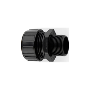 MPC ADAPTOR STRAIGHT NYLON BLACK 25MM