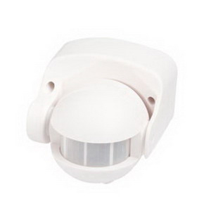 SENSOR MOTION DETECTOR 180DEG PIR WHITE