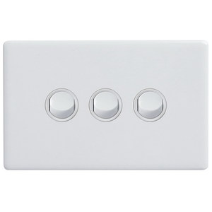 EXCEL E-DED 16A 3G SWITCH HORIZONTAL WHT