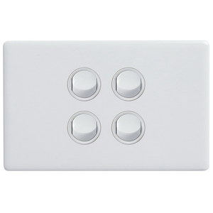 EXCEL E-DED 16A 4G SWITCH HORIZONTAL WHT
