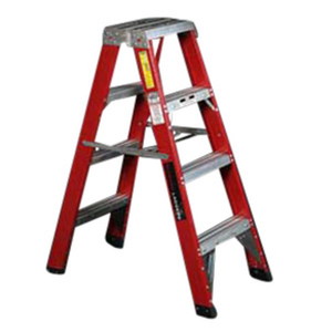 FIBREGLASS DBL SIDED STEP LADDER 2.4M