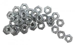 STEEL HEX NUTS ZINZ PLT 5/32IN